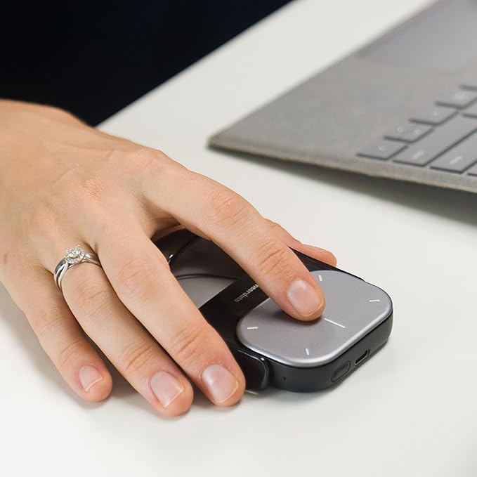 Wireless AI Mouse - 3 in 1 Detachable Computer Mouse, Presenter Presentation Pointers Remote with Laser, Ultra-Lightweight, Compatible with PC/Mac/Laptop (No ChatGPT, No Recording, Silver)