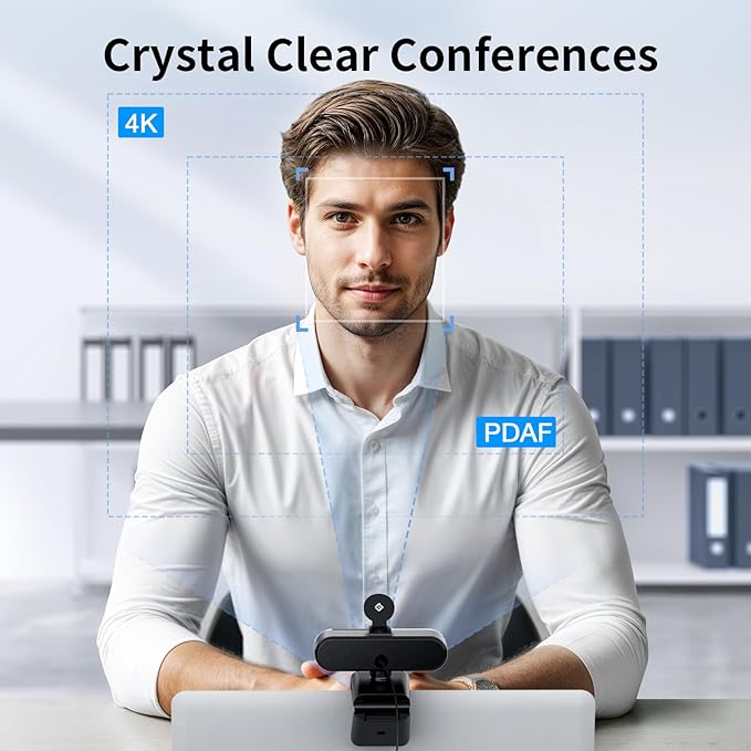 EMEET NOVA 4K PDAF Autofocus and C960 4K Autofocus TOF Webcams