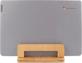 S&A WOODCRAFT Bamboo Wood Vertical Laptop Stand, Adjustable Wooden Laptop Holder, Non-Slip Laptop Dock Compatible with Apple MacBook, Microsoft Surface, Gaming Laptops, IPad, Tablets