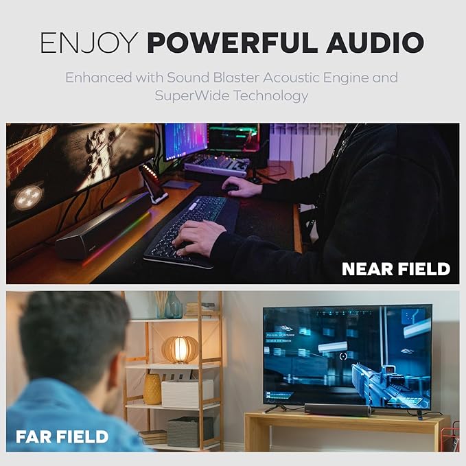 Creative Labs Sound Blaster GS5 RGB Gaming SOUNDBAR