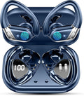 Wireless Earbuds, Bluetooth 5.4 Headphones Sport, 50H Deep Bass Sound Over Ear Buds with 4 ENC Noise Cancelling Mic, Dual LED Display, IP7 Waterproof Earphones with Earhook for Workout/Running/Gym