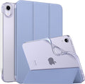 Moko Case Fit New iPad mini 7 (A17 Pro) 2024, iPad mini 6th Generation Case 2021 (8.3-inch), iPad mini 6 Case, Soft TPU Translucent Frosted Back Cover Case for iPad mini 7th, Grayish Purple