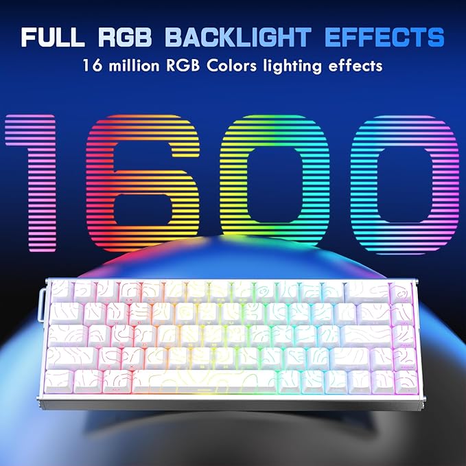 ATTACK SHARK X68MAX HE 60% Wired Magnetic Switch Keyboard,Full Aluminum CNC,0.005mm RT Accuracy,8KHz Rapid Trigger Mechanical Gaming Keyboard,Adjustable Actuation,RGB Coiled Cable for FPS Games,White