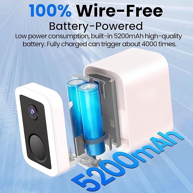 【2 Pack】Security Cameras Wireless Outdoor, No Subscription Outdoor Cameras Wireless for Home Security, Integrated Spotlight & Siren, Human Motion Detection, Support 5G & 2.4GHz WiFi, IP66 Weatherproof