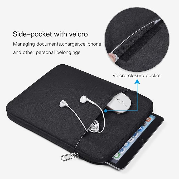 12.9-13 inch Tablet Sleeve Case for iPad Pro 13 inch M5 M4, 13" iPad Air M2 M3 M4, iPad Pro 12.9-in M2 M1(6th/5th) 2026-2024 w/Magic Keyboard, Shockproof Padded Protective Travel Accessories Bag