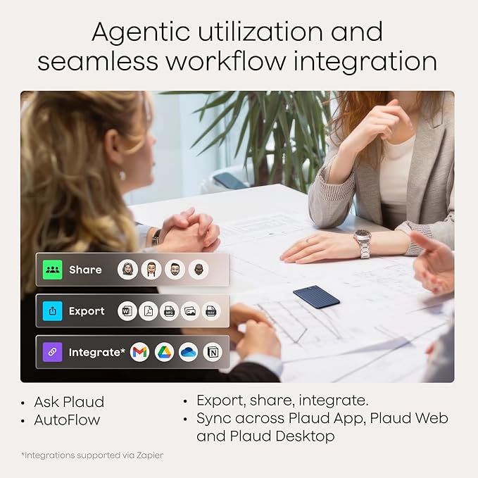 Plaud Note AI Voice Recorder, Note Taker w/Case, App Control, Transcribe & Summarize with AI, Support 112 Languages, for Meetings, Calls, Lectures, Professionals, Teams, Navy Blue, Non-Pro Version