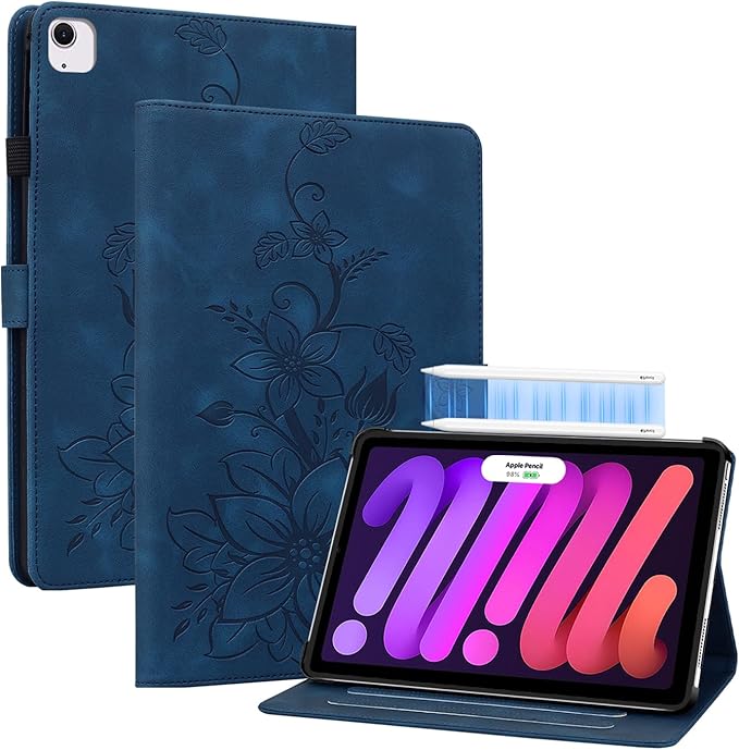 Case for iPad (A16) 11th Generation 11 Inch 2025, iPad 10th Generation 10.9 inch 2022 Case, Auto Wake/Sleep Supports Pencil Holder Magnetic Clasp Stand Cover, Blue