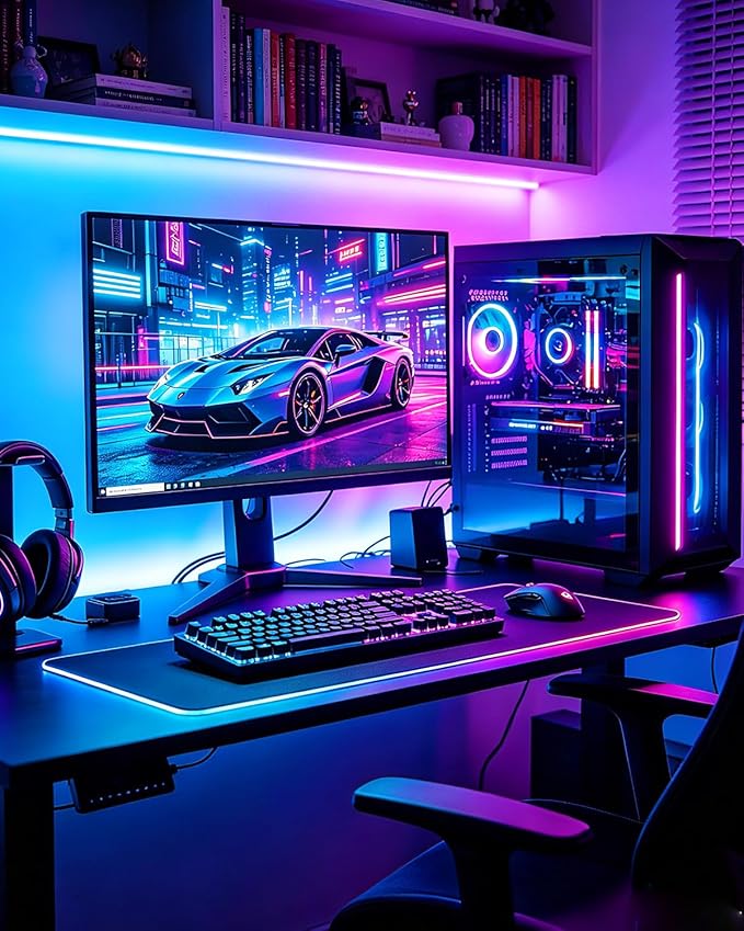 HitLights LED Strip Lights 3 Pre-Cut 12Inch/36Inch LED Light Strip Flexible Color Changing 5050 LED Accent Kit with RF Remote, Power Supply, and Connectors for TV, Home, DIY Decoration