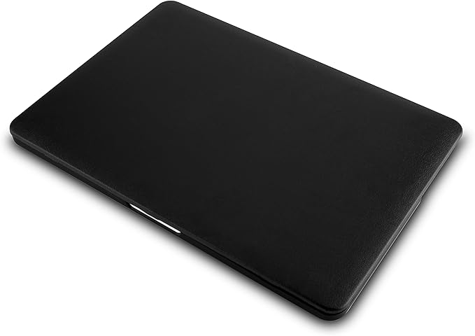 KECC Compatible with MacBook Pro 14 inch Case 2025 2024 2023 2022 2021 Release M4 M3 M2 M1 A3112 A3401 A3185 A2918 A2992 A2779 A2442 Italian Leather Hard Shell + Keyboard Cover, Black Leather