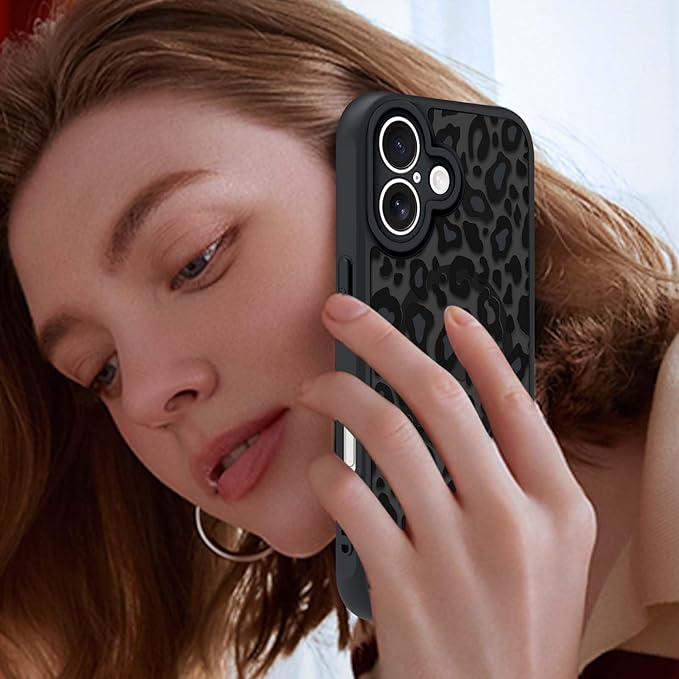 KANGHAR Case for iPhone 16 Plus Phone Case [Compatible with Magsafe] Leopard Printed Pattern Cute Cheetah Protective Magnetic Case for Girls Women Men 6.7"