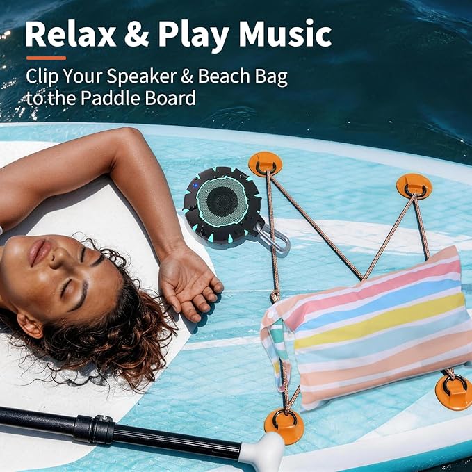 HEYSONG Bluetooth Shower Speaker + Waterproof Beach Bag – Rugged & Ready for Any Adventure