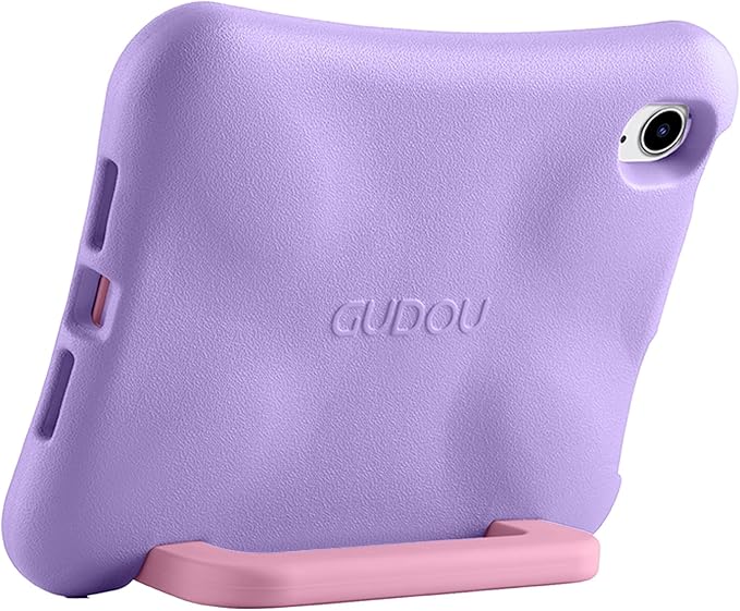 Kids Case for iPad Mini 7 (A17 Pro) 2024 /iPad Mini6 2021, Light Weight Heavy Duty/Shockproof/Drop Proof with Handle/Kickstand, Child Friendly Cover for iPad Mini 7th/6th Gen 8.3inch (Purple Pink)