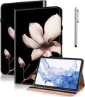 Case for iPad Pro 13 Inch (M5/M4) 2025/2024, PU Leather Tablet Cases Flip Folio Multi-Angle Viewing Stand Protective Cover with Card Slots - Mandala Flower