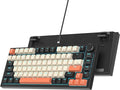 75% Mechanical Gaming Keyboard - Retro Gasket Mount, Hot Swappable, RGB Backlit TKL Custom Keyboard for PC Laptop Windows Gamers (Carbon)