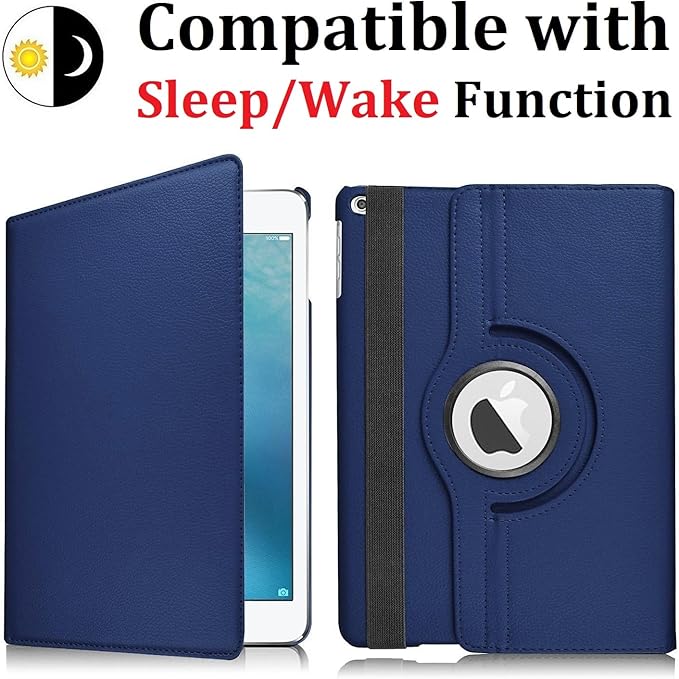 Vultic Rotating Case for iPad Air 3 (2019) / Pro 10.5 inch (2017), 360 Degree Stand [Auto Sleep/Wake] Folio PU Leather Smart Cover (Silver)
