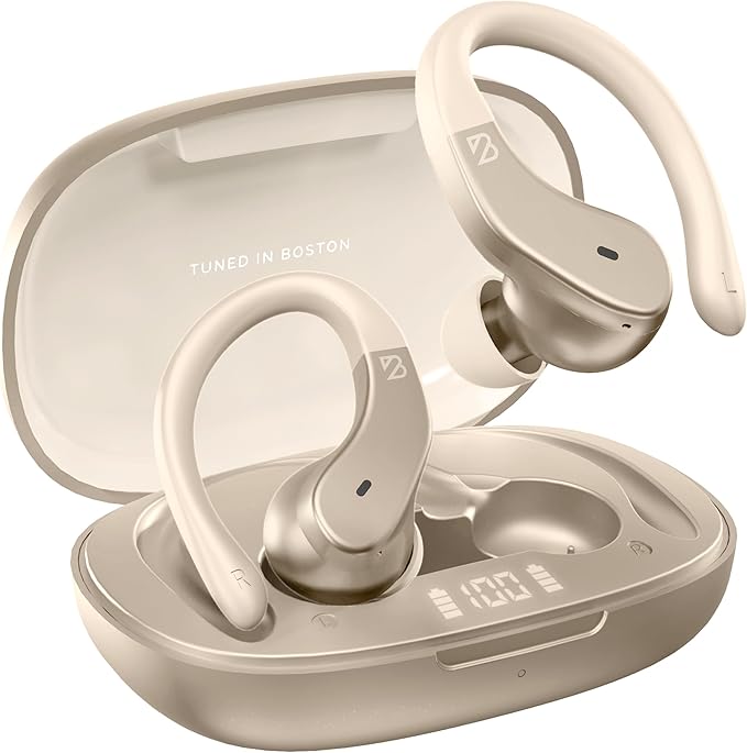 Back Bay Audio - Runner Wireless Earbuds for Running, Workout Wrap Around Earbuds Bluetooth Headphones for Sports, Around The Ear Wireless Bluetooth Running Headphones, Hook Over Earphones Earhooks
