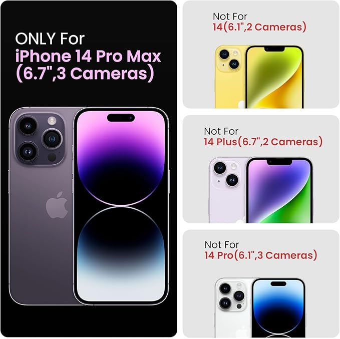 FireNova Designed for iPhone 14 Pro Max Case, Silicone Upgraded [Camera Protection] Case with [2 Screen Protectors], Soft Anti-Scratch Microfiber Lining Inside, 6.7 inch, Light Blue