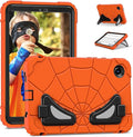 AKABEILA Compatible with Samsung Galaxy Tab A11 2025 8.7 inch Tablet Case，Lightweight Shockproof Rugged Protective Cover with Kickstand for Kids Children Boys Babies Orange Black
