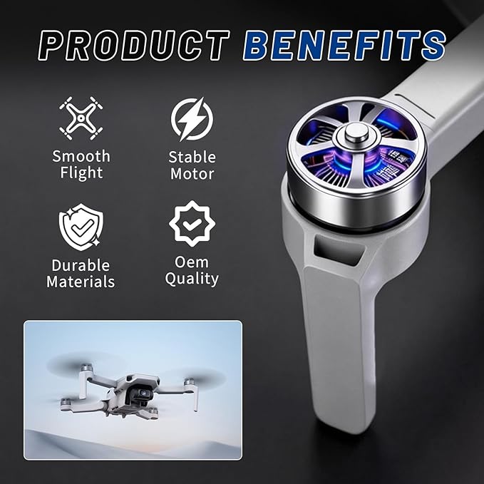 Mini 4K Drone Motor Arm Assembly Replacement Front Right Arm, Compatible with DJI Mini 4K Spare Parts