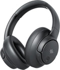 Eduiosma Active Noise Cancelling Headphones, Wireless Over Ear Bluetooth Headphones with Microphone, Transparency Mode, 70H Playtime, Hi-Res Audio, Deep Bass, Bluetooth 5.3, Lightweight Design,Black