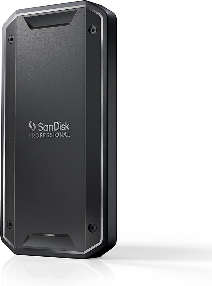 SANDISK Professional 2TB PRO-G40 SSD - Up to 2700MB/s, Thunderbolt 3 (40Gbps), USB-C (10Gbps), IP68 dust/Water Resistance, External Solid State Drive - SDPS31H-002T-GBCND