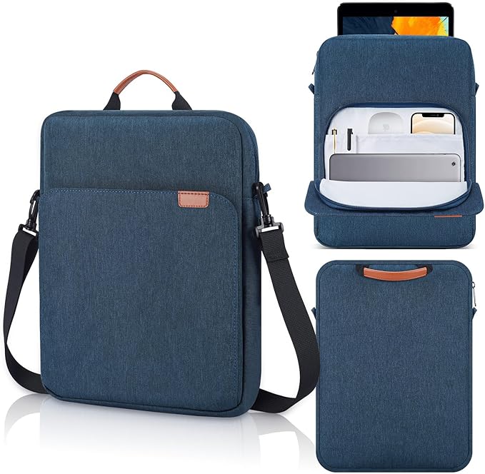 12.9-14.2 Inch Tablet Sleeve Bag for Samsung Galaxy Tab S11 S10 S9 S8 Ultra 14.6",13" iPad Air M2 M3 M4/Pro M5 M4/Pro 12.9, MacBook Air 13.6"/Pro 14.2"/Neo 13/Surface Laptop/Surface Pro 11 Case-Blue