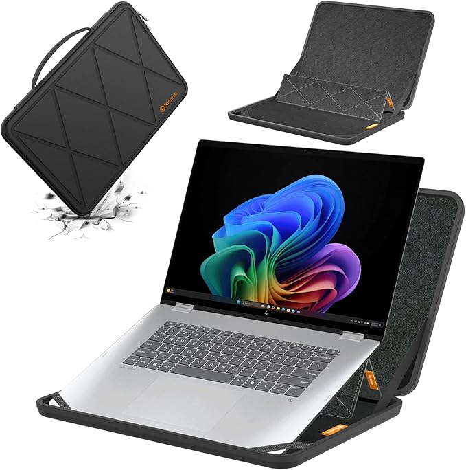 Smatree MS83T Hard EVA Protective Sleeve Case with Stand Compatible for 16 inch HP OmniBook X Flip Next Gen AI 16/X FlipNGAI 16, for 16 inch OmniBook 7 Flip 16 2-in-1 Laptop Next Gen AI PC