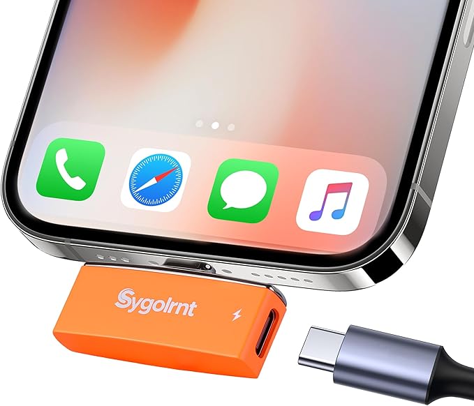USB C Flash Drive for iPhone Photo Stick 256GB Thumb Drive with Type-C Charging Port, USB Memory Stick for Photos Videos, High Speed Jump Drive External Storage for iPad/Android Phones/PC (Orange)