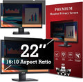 22 Inch Privacy Screen Filter for Widescreen 16:10 Monitor | Privacy Shield | Anti-Glare | Anti-Blue light | Eye Protection | Computer Security Private Filter Protector