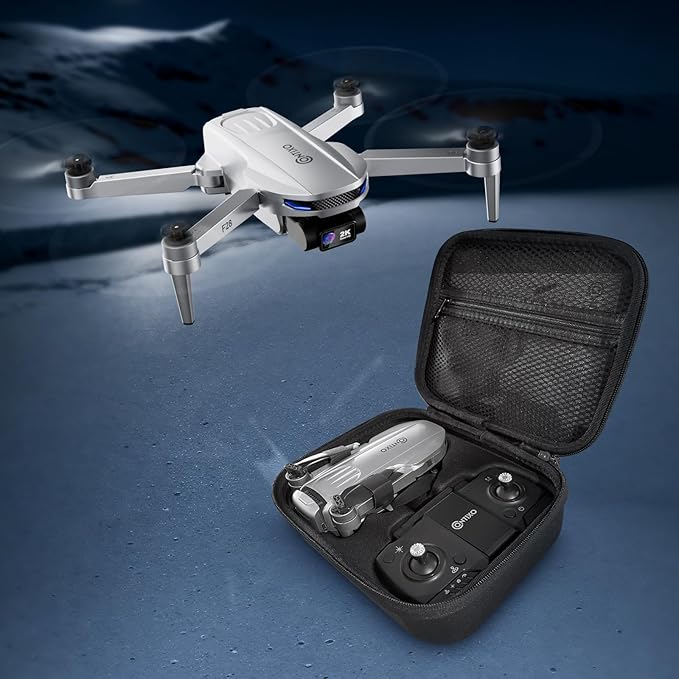 Contixo F28 Camera Drone for Adults, GPS Auto Follow, 26 Min Flight Time, Foldable FPV Drones with One-Button Return, Orbit, Waypoint, Selfie Mode, No FAA Required, Carry Case Included