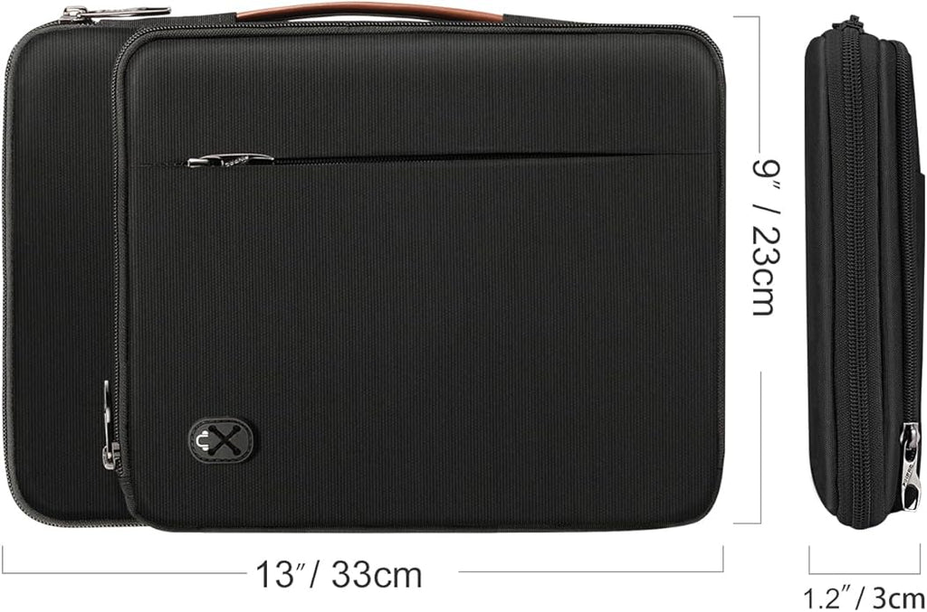 FINPAC 12.9-13 Inch Tablet Laptop Sleeve Case, Briefcase Shoulder Bag for MacBook Pro, Air, Neo, iPad Pro/Air 12.9-13