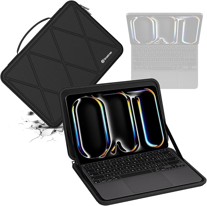 Smatree Hard EVA Protective Sleeve Compatible for 13 inch Apple iPad Air M3 2025/M2 2024, for 13 inch iPadPro M4 2024, Fits iPad with Magic Keyboard and Apple Pencil (Not Included), Case Only (X8245)