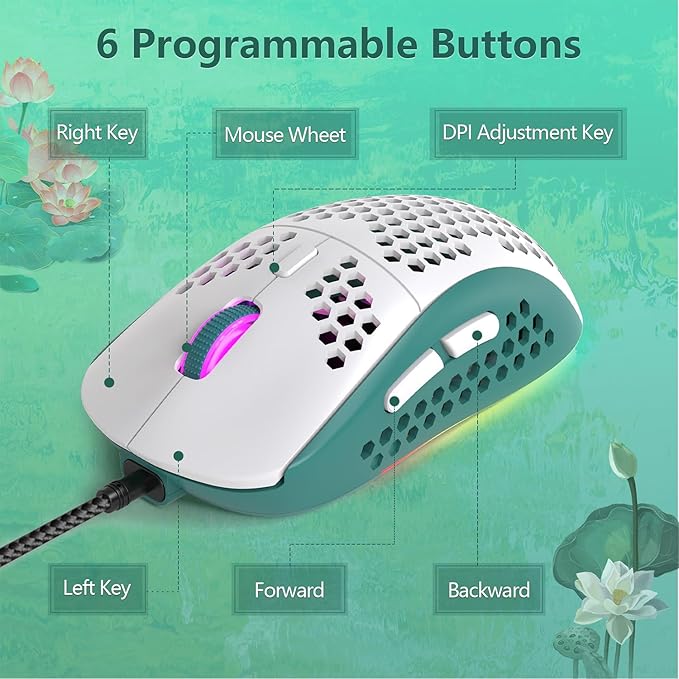 RK-T60 Wired 60% TKL Mechanical Gaming Keyboard Led Rainbow Backlight Ultra-Compact NKRO Linear Red Switch ABS Keycap RGB Honeycomb Mice Coiled Aviator Cable for Windows Laptop PS4/PC/WIN Gamer