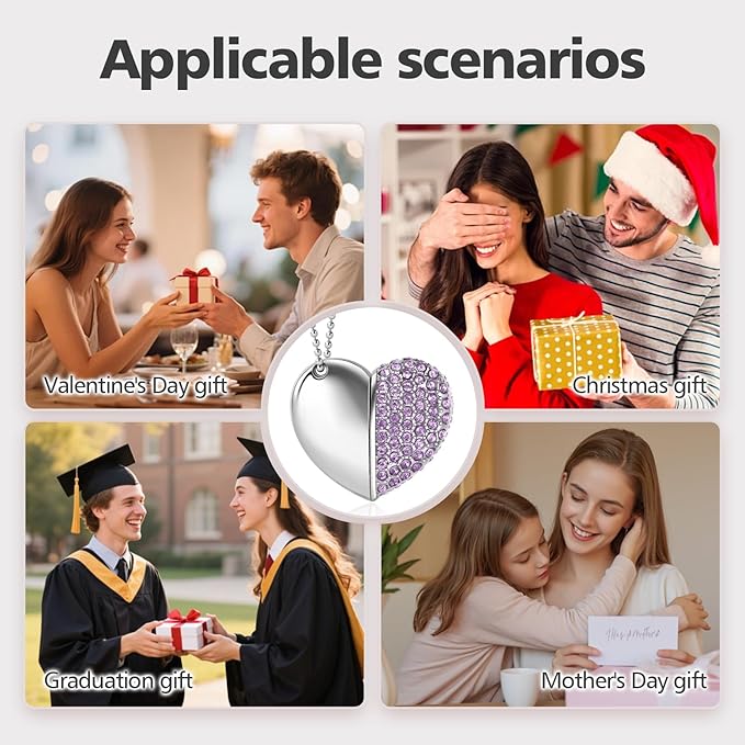 USB 2.0 Flash Drive,Cute Romantic Heart Shape USB Memory Stick,Thumb Drive for Photos, Music, Files Storage (Purple, 64, GB)