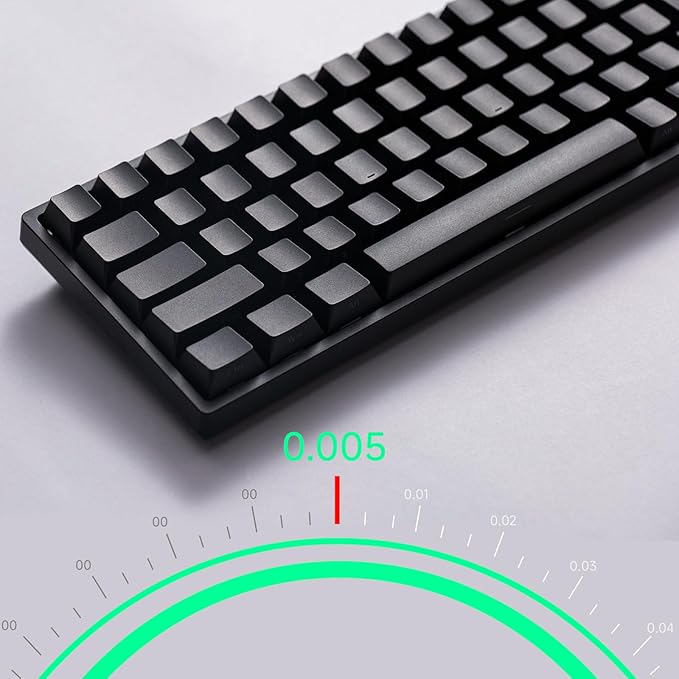 MONSGEEK FUN68 Rapid Trigger Gaming Keyboard 8k SP HE Wired 65% Black Keyboard, Glare Magnetic Switch