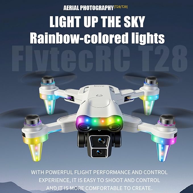 Drones for kids 8-12 with camera – Drone with camera for kids & Beginners, Mini kids drone with Fancy LED Lights, 2.4" Built-In FPV Screen, Dual Batteries, Indoor & Outdoor Toy Gift