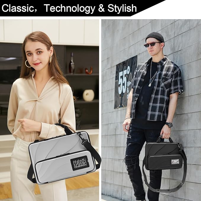 BUG 13-14 Inch Laptop Case Hard Shell, Protective Laptop Carrying Case with Stand for Heat Dissipation
