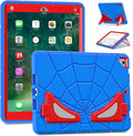 AKABEILA Compatible with Apple iPad 9.7 5th/6th(2017/2018)/iPad Air 2/iPad Pro 9.7 Tablet Case，Lightweight Shockproof Rugged Protective Cover with Kickstand for Kids Children Boys Babies Blue Red