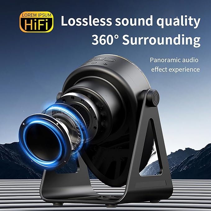 5 in 1 Induction Bluetooth Speaker with Phone Stand, 1800mAh RGB Lighting Induction Speaker, 360° Surround Sound, 4-13" Device Fit, Ideal for Men Women, Parties, Gaming