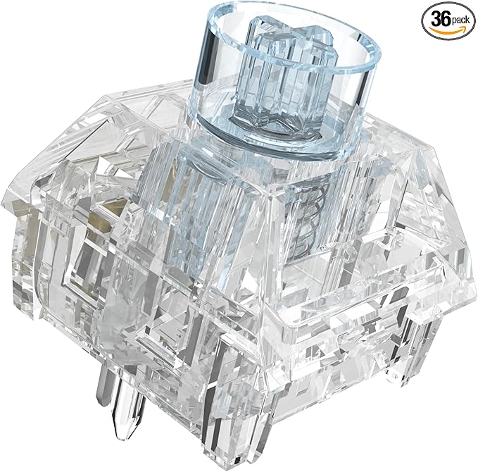 Kailh Box Jellyfish PRO Fully Transparent RGB Linear Mechanical Keyboard（Dream Jellyfish 36pcs）