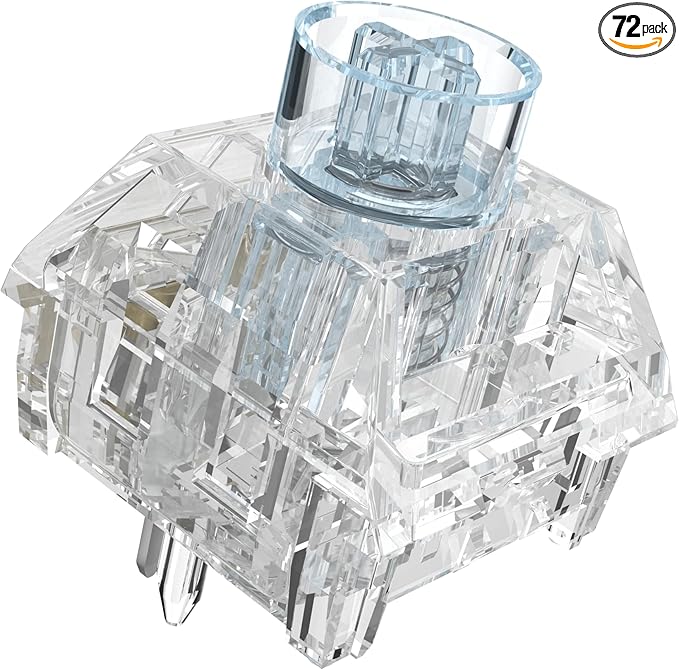 Kailh Box Jellyfish PRO Fully Transparent RGB Linear Mechanical Keyboard（Dream Jellyfish 72pcs）
