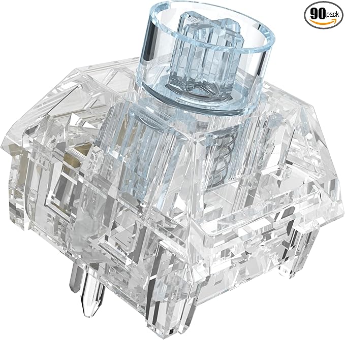 Kailh Box Jellyfish PRO Fully Transparent RGB Linear Mechanical Keyboard（Dream Jellyfish 90pcs）