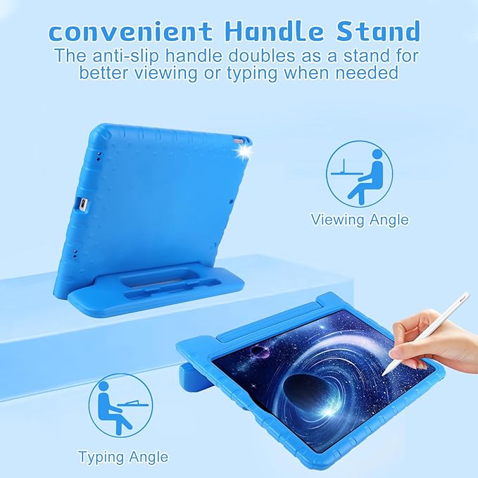 for Kids iPad Pro 12.9 Case 2nd 1st Generation Super Protection 2015 2017 12.9 inch iPad Pro Case with Pencil Holder iPad Pro Covers 12.9 inch for iPad Pro 12.9" 1st 2nd Gen Blue