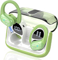 Wireless Earbuds 75hrs Bluetooth 5.4 Headphone Sport, 2026 Bluetooth Earbuds Stereo Deep Bass Over Ear Bud with Earhooks, ENC Noise Cancelling Mic, IPX7 Waterproof Earphone for Gym/Workout, Green