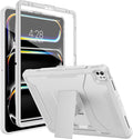 Soke Case for iPad Pro 13 Inch M5/M4 & iPad Air 13 Inch M4/M3/M2(2026/2025/2024), iPad Pro 12.9(2022 2021 2020,6th/5th/4th Gen), Rugged Shockproof Protective Cover - Light Gray