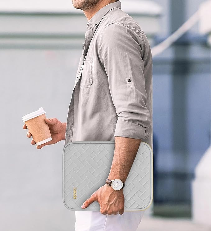 Lacdo Tablet Sleeve Case for 13 inch New iPad Air M4 M3 M2 2026-2024, 13" iPad Pro M5 M4 2025-2024, 12.9 inch iPad Pro 6 5 4 3 with Magic Keyboard and Smart Keyboard Folio Protective Bag, Space Gray