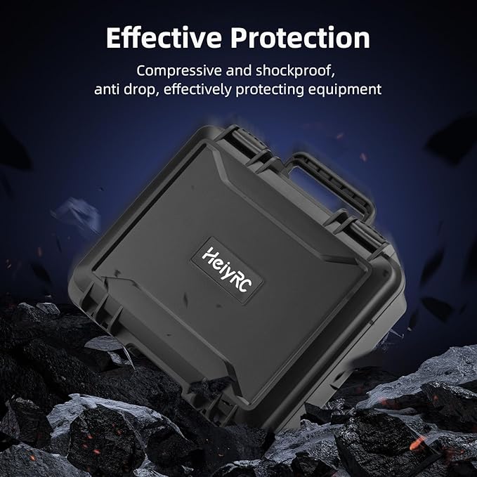 HeiyRC Mini 2 SE 4K Case, Waterproof Carrying Hard Case Hardshell Portable Travel Box for DJI Mavic Mini 2 SE/4K/2 Fly More Combo for Specta Drone Accessories