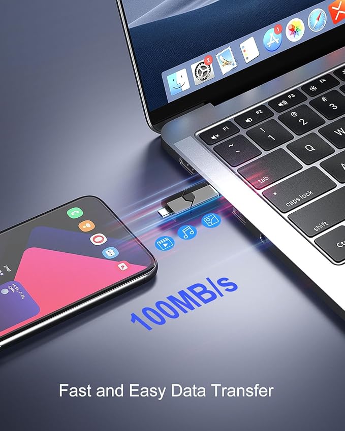 RAOYI 512GB USB C Flash Drive 2 in 1 Type C + USB 3.0 Flash Drive Dual OTG Retractable Type-C Thumb Drive Portable Memory Stick for iPhone 17/16/15 iPad Pro Android Smartphone Tablet PC (Black)