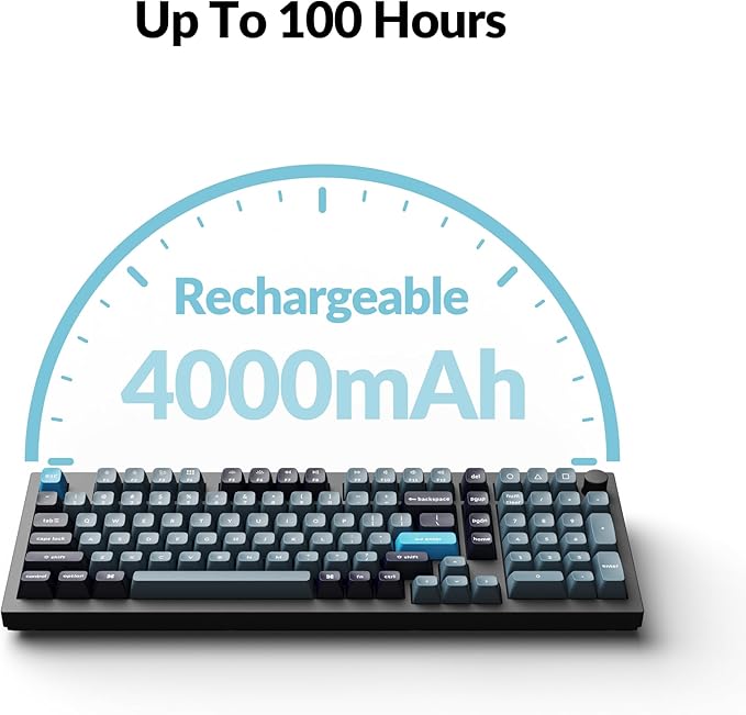 Keychron Q5 Pro Wireless QMK/VIA Mechanical Keyboard, 96% Layout Programmable Knob Full Aluminum Double-Gasket Design, Hot-swappable K Pro Red Switch for Mac Windows Linux - Black