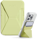 MOFT Magnetic Wallet Stand Compatible with iPhone 17/16/15/14/13/12 Series, Angle Adjustment & Magsafe Compatible MOVAS Phone Stand,Soft Avocado